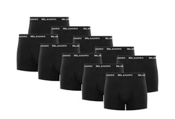 Milanoro - Boxershorts heren - 10-pack - Zwart - M