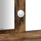 vidaXL - Kaptafel - met - LED - Verlichting - Gerookt - Eiken - 102x33x135 - cm