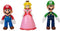 Super Mario Mushroom Kingdom speelfiguren - Set van 3 - Mario, Luigi, Peach