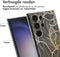 imoshion Hoesje Geschikt voor Samsung Galaxy S24 Ultra Hoesje Siliconen - imoshion Design hoesje - Meerkleurig / Golden Leaves Transparant