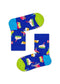 Happy Socks Kids Happy Birthday Giftbox - Muziekdoos met 3 paar sokken - Paars (3 paar)