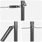vidaXL - Hekpalen - met - Basisplaten - 7 - stuks - Ø32mm - 110cm - Gegalvaniseerd - Staal