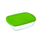 Rechthoekige lunchbox met deksel Pyrex Cook & Store Groen 1,1 L 23 x 15 x 7 cm Siliconen Glas (6...