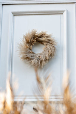 J-Line Krans Gedroogde Planten/Bloemen Naturel Small