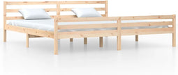 vidaXL - Bedframe - massief - hout - 180x200 - cm