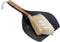 CABANAZ - stoffer en blik, metaal en bamboe, incl. magneet, DUSTPAN & BRUSH, grijs