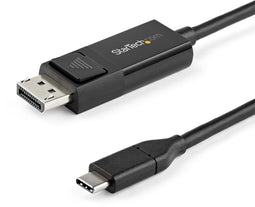 Startech.com CDP2DP2MBD - USB-C naar DisplayPort 1.2 kabel - 2 m bidirectioneel - Zwart