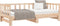 vidaXL - Slaapbank - uitschuifbaar - massief - grenenhout - 2x(90x190) - cm