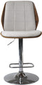 Kruk Home ESPRIT - Kruk - Verchroomd - Bruin Beige Zilverkleurig Walnoot 50 x 52 x 121 cm