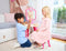 Klein Toys Barbie beautystudio Happy Vibes - nageldroger met lucht- en lichteffecten - roze beige