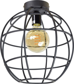 Urban Interiors Globe Large Plafondlamp Zwart - Metaal - Ø28