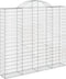 vidaXL - Schanskorven - 4 - st - gewelfd - 200x30x180/200 - cm - ijzer