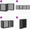 vidaXL - Hondenhek - inklapbaar - 4 - panelen - 320 - cm - populierenhout - zwart