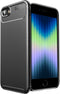 iMoshion Hoesje Geschikt voor iPhone SE (2022) / SE (2020) / 8 / 7 Hoesje Siliconen - iMoshion Carbon Softcase Backcover - Zwart