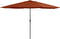 vidaXL - Parasol - met - metalen - paal - 390 - cm - terracottakleurig