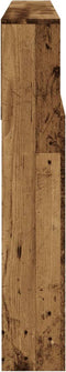 vidaXL - Hoofdbordkast - 180x19x103,5 - cm - bewerkt - hout - oud - houtkleurig