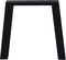 Furniture Legs Europe - Stalen tafelpoot - Taps 72 cm hoog zwart