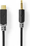 Nedis CCBW65950AT10 - Audio-adapterkabel USB-C naar 3.5mm - 100cm - Zwart