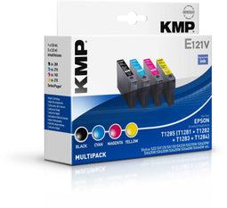 KMP E121V - Inktcartridge - Cyaan Geel Magenta Zwart