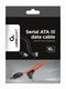 Gembird CC-SATAM-DATA90 - SATA datakabel - 90° haakse connector - Rood Zwart