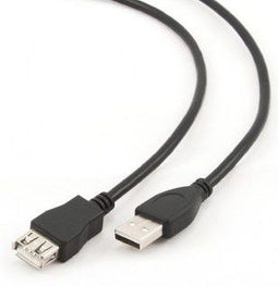 Gembird CCP-USB2-AMAF-15C - USB 2.0 kabel - 460 cm - Zwart