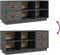 vidaXL - Schoenenbank - 100x34x45 - cm - massief - grenenhout - grijs