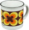 CABANAZ - mok, Ramona, retro, keramiek, TEA/COFFEE MUG, 250 ml, geel