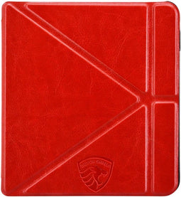 Origami Sleepcover Geschikt voor Tolino Vision 6 Hoes Cover Rood *