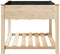 vidaXL - Tuinplanter - met - Rek - 90x90x76 - cm - Massief - Vurenhout