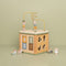 Little Dutch - Activiteitenkubus FSC - Vormenstoof en kralenspiraal - Little Farm