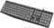 Natec Nkl-1507 - Toetsenbord Nautilus US Slim - Spatwaterdicht - Zwart/Grijs