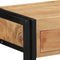 vidaXL - Console - Tafel - Zwart - 90x33x75 - cm - van - Massief - Acaciahout - en - Metaal