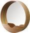 Zuiver Round Wall Spiegel/ Wandspiegel Rond 40 cm Hout - Bruin