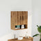 vidaXL - Wandkast - 60x31x70 - cm - bewerkt - hout - artisanaal - eikenkleur
