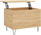 vidaXL - Salontafel - 60x44,5x45 - cm - bewerkt - hout - sonoma - eikenkleurig
