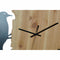 Muurklok DKD Home Decor Wit Bruin Zwart Wit/Zwart Ijzer Plastic Hout MDF Vogel 50 x 4 x 50 cm (2...