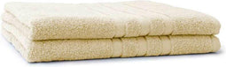 LINNICK Pure Handdoeken Set - Douchelaken - 100% Katoen - Ivory - 70x140cm- Per 2 Stuks