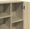 vidaXL - Wasmachinekast - 64x25,5x190 - cm - sonoma - eikenkleurig