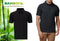 Bamboo Elements - Heren Piqué Polo - Korte Mouwen - Antraciet Grijs XL