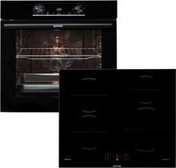 Gorenje JUMP SET PYRO/I - Backofen-Set met Inductiekookplaat - Pyrolyse-zelfreiniging - Zwart