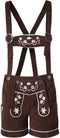 dressforfun Alpsee - Lederhose - Klassieke klederdrachtvorm met hartvormige zak - Bruin