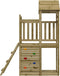 vidaXL Speeltoren met ladder en rotswand 52,5x110,5x214 cm grenenhout
