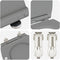 vidaXL - Snelsluiting - Toiletkap - met - Soft - Close - Duroplast - Grijs