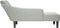 vidaXL - Chaise - longue - met - rechterarmleuning - fluweel - lichtgrijs