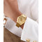 Mod. ANNETTE - Horloge - Gouden roestvrijstalen band - Geschenkdoos