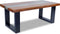 vidaXL - Salontafel - massief - teakhout - hars - 100x50 - cm