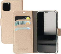 Mobiparts iPhone 11 Pro - Wallet Case - Saffiano motief - Koper