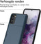 imoshion Hoesje Geschikt voor Samsung Galaxy S20 FE Hoesje - Ruimte voor 2 pasjes - imoshion Backcover met pasjeshouder - Donkerblauw