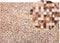 TORUL - Patchwork vloerkleed - Lichtbeige - 160 x 230 cm - Koeienhuid leer