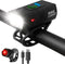 Nuvance Fietsverlichting - Fietslamp - 1000 Lumen - 6 Voorlichtstanden - USB oplaadbaar - Zwart